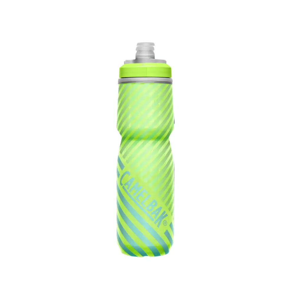 Camelbak Podium® Chill Outdoor Bike Bottle -  24 oz, Water Bottles, Lime/Blue Stripe   - Outdoor Kuwait