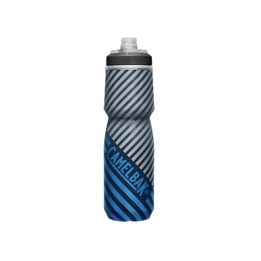 Camelbak Podium® Chill Outdoor Bike Bottle -  24 oz, Water Bottles, Navy/Blue Stripe   - Outdoor Kuwait
