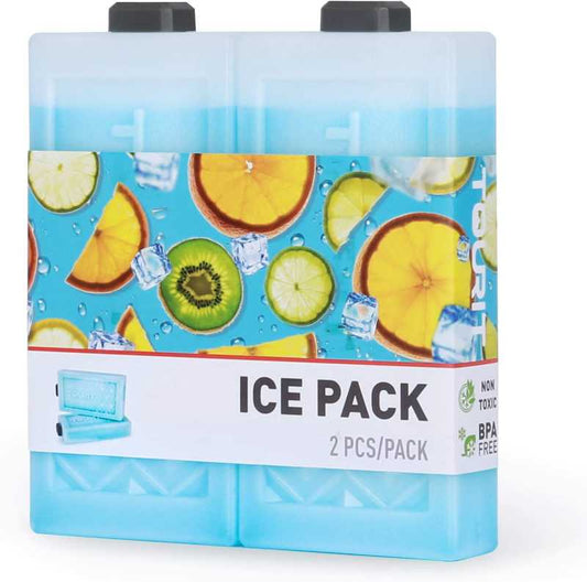 Tourit Reusable Ice Packs - 2 Pack, Coolers, Blue   - Outdoor Kuwait