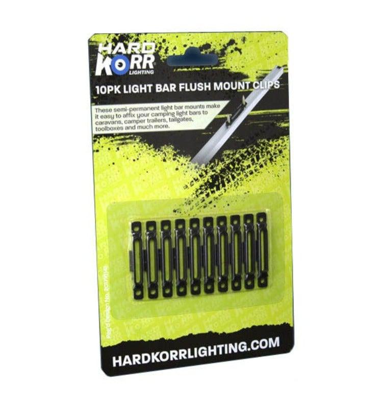 Hardkorr Light Bar Flush Mount Clips (10 Pack), Lights Accessories,    - Outdoor Kuwait