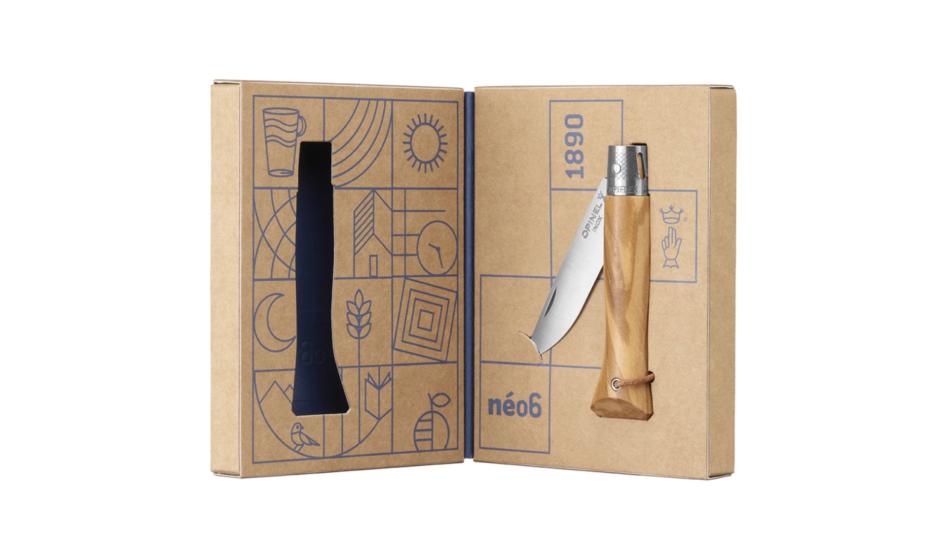 Opinel Néo6 Olive Wood Pocket Knife 3123840025044