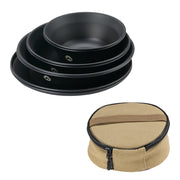 Campingmoon BKS395-2S 8-Piece Black Stainless Steel Camping Mess Kit, , - Outdoor Kuwait