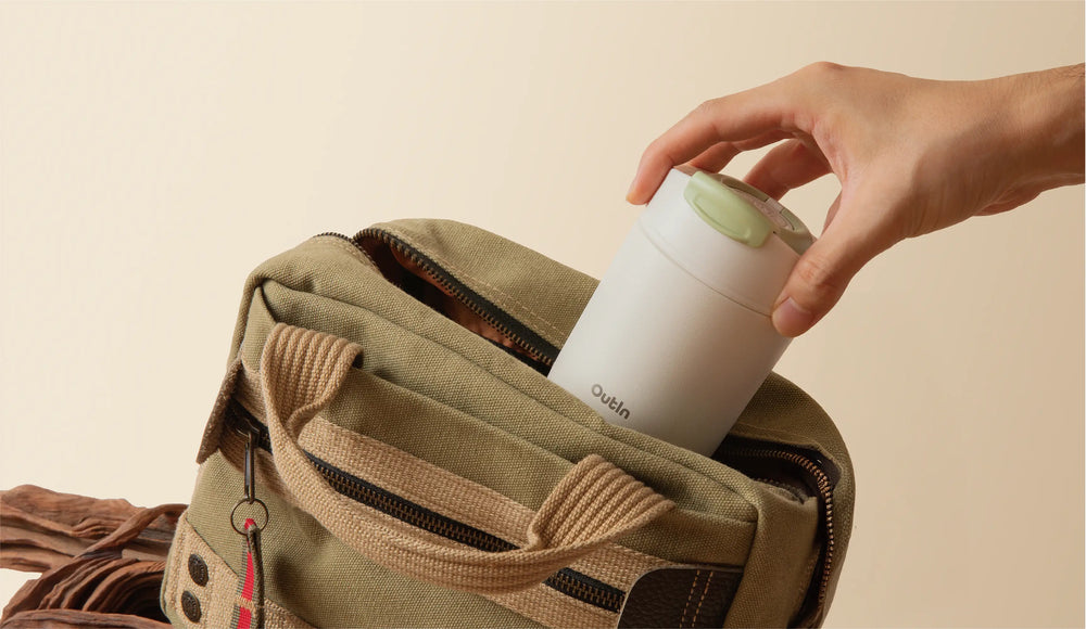 Outin Travel Tumbler (Sand White), Tumbler, - Outdoor Kuwait