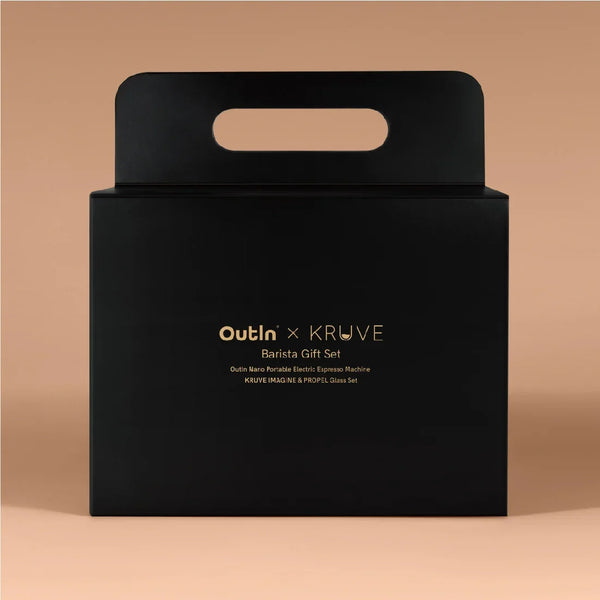 Outin Nano KRUVE Gift Set (Black and Gold), Espresso Machine, - Outdoor Kuwait