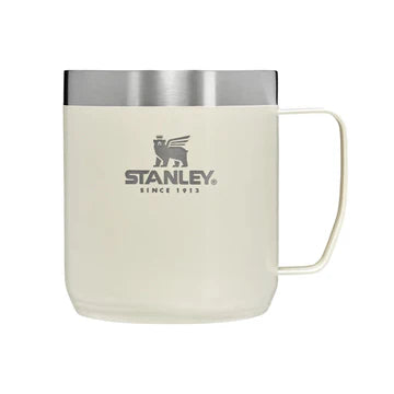 Stanley CLA Stay-Hot Camp Mug, Mugs, 12oz Cream Gloss - Outdoor Kuwait