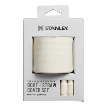 Stanley Quencher Boot + Straw Topper 40oz, Water Bottle Accessories, Cream - Outdoor Kuwait