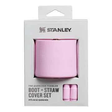 Stanley Quencher Boot + Straw Topper 40oz, Water Bottle Accessories, Cherry Blossom - Outdoor Kuwait