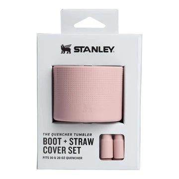 Stanley Quencher Boot + Straw Topper 20oz | 30oz, Water Bottle Accessories, Pink Dusk - Outdoor Kuwait