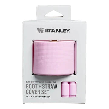 Stanley Quencher Boot + Straw Topper 20oz | 30oz, Water Bottle Accessories, Cherry Blossom - Outdoor Kuwait