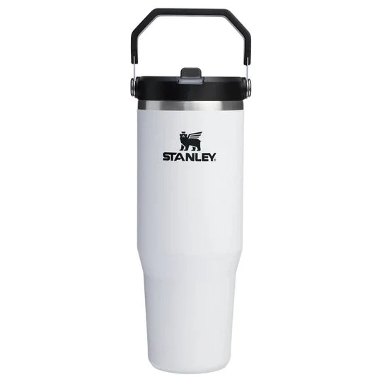 STANLEY CLASSIC ICEFLOW FLIP STRAW TUMBLER, Water Bottles, 30oz Chalk - Outdoor Kuwait