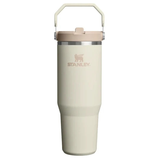 STANLEY CLASSIC ICEFLOW FLIP STRAW TUMBLER, Water Bottles, 30oz Cream - Outdoor Kuwait