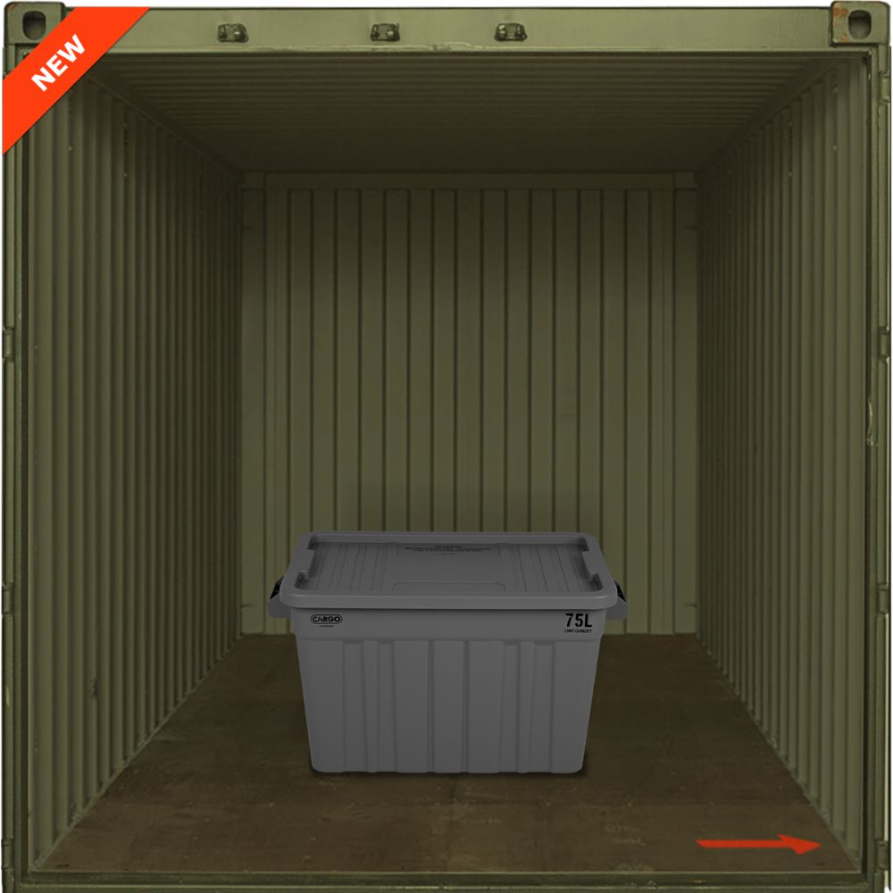 Cargo Container Shield Box, Storage Container, Grey - Outdoor Kuwait