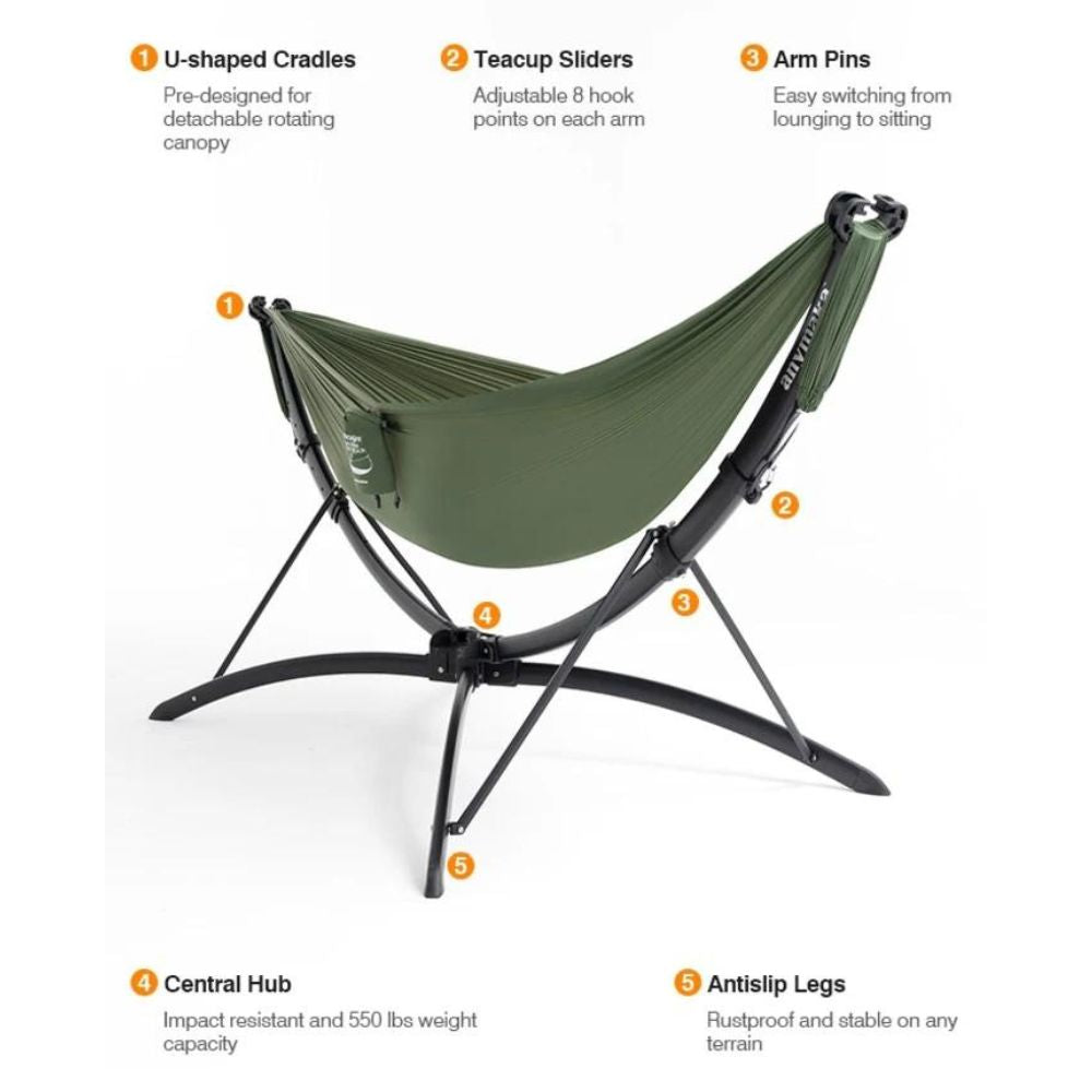 Anymaka Hammock Set - Ocean Blue, Hammock, - Outdoor Kuwait