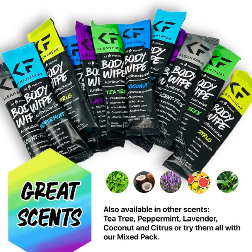 Klean Freak Body Wipes - 12 Pack, Body Wipes, - Outdoor Kuwait