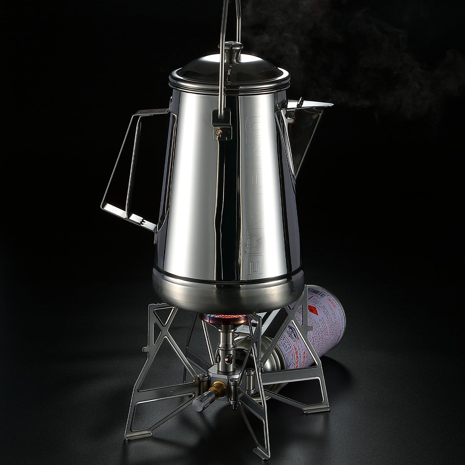 Campingmoon XD-3-NE Butane Camping Stove Stainless Steel Silver, , - Outdoor Kuwait