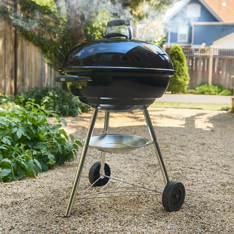 Weber 57cm Compact Kettle Charcoal Barbecue, Outdoor Grills, - Outdoor Kuwait