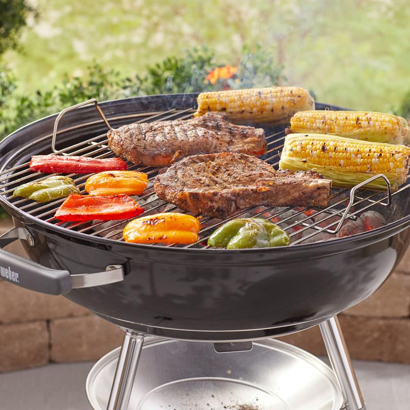 Weber 57cm Compact Kettle Charcoal Barbecue, Outdoor Grills, - Outdoor Kuwait
