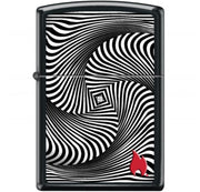 Zippo Lighter 218-Ci404858 Regular Black Matte Illusion Art, Lighter, - Outdoor Kuwait