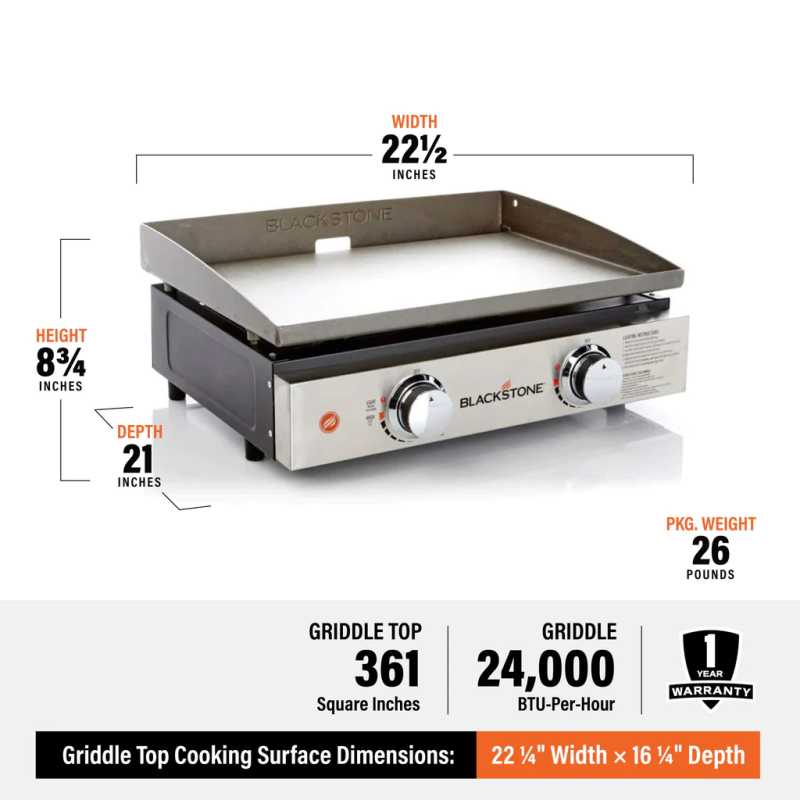 Black Stone  22" GRIDDLE, Griddle,    - Outdoor Kuwait