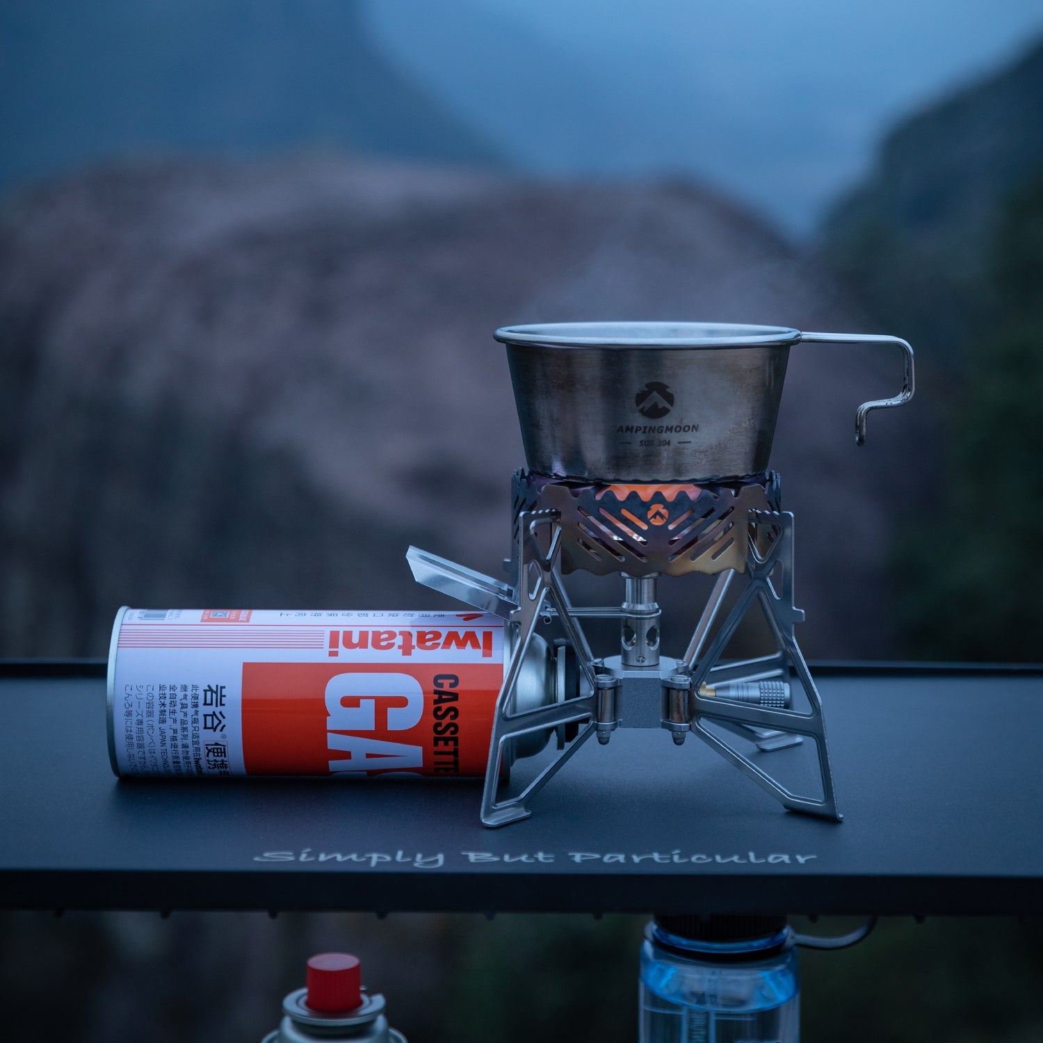 Campingmoon XD-3-NE Butane Camping Stove Stainless Steel Silver, , - Outdoor Kuwait