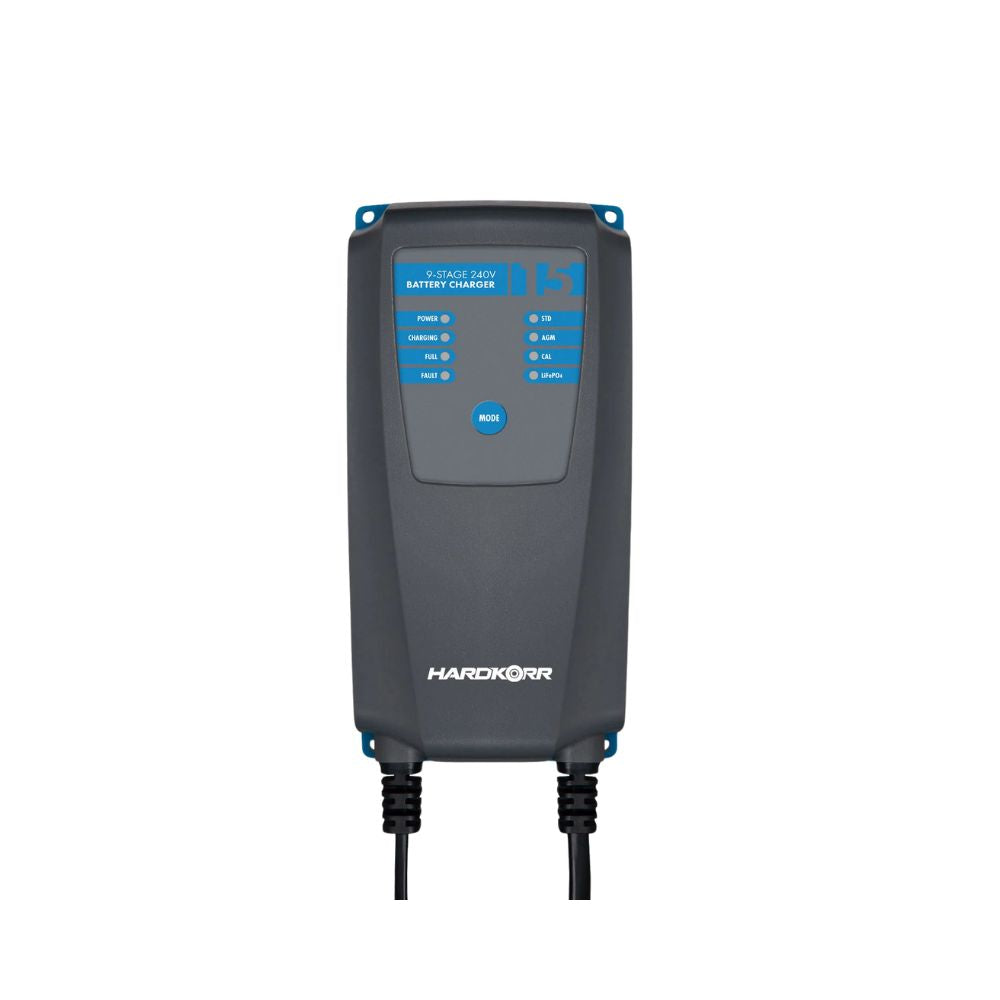 Hardkorr 15A 9-Stage AC 240V Battery Charger, Batteries, - Outdoor Kuwait