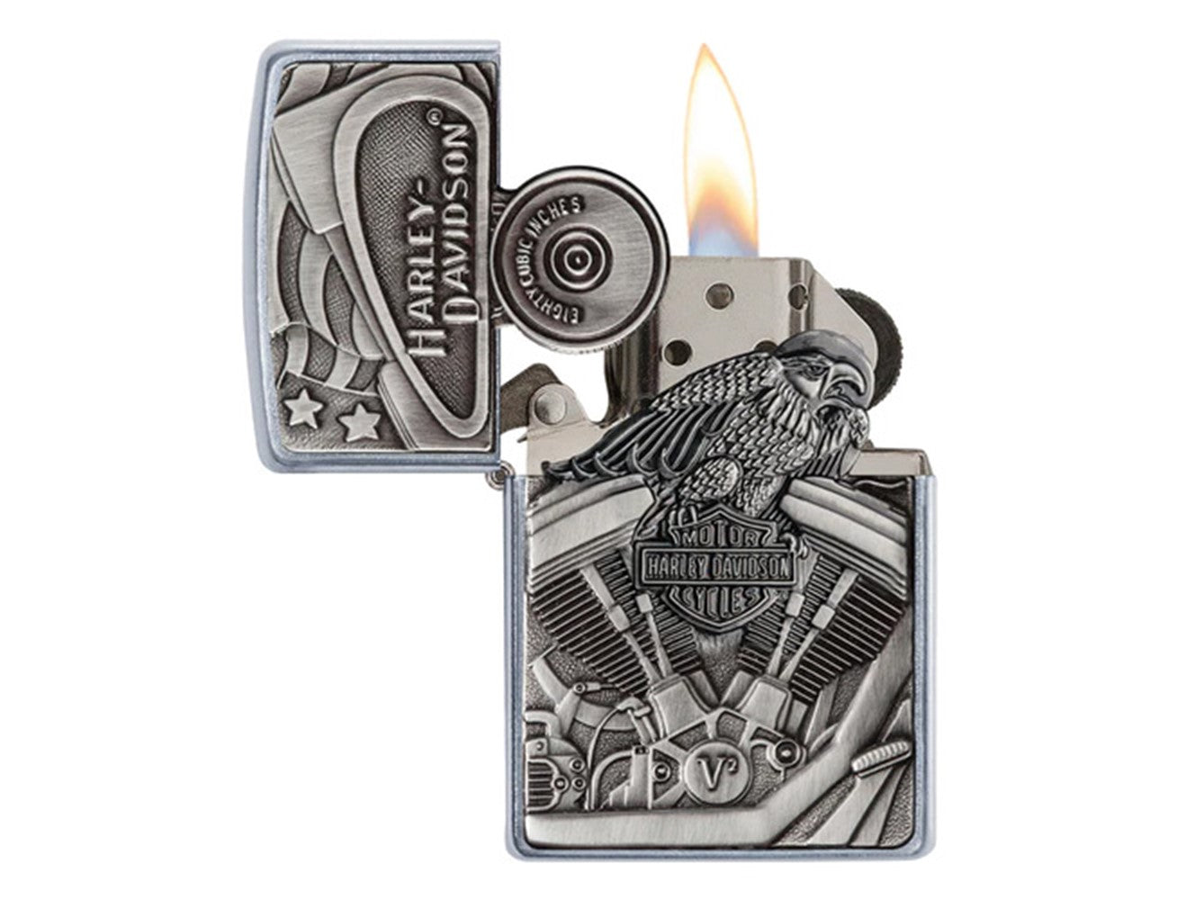 Zippo Lighter - 29266 207 Harley Davidson Motor Flag, Lighter, - Outdoor Kuwait