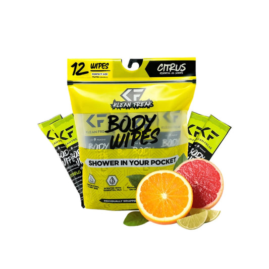 Klean Freak Body Wipes - 12 Pack, Body Wipes, Citrus - Outdoor Kuwait