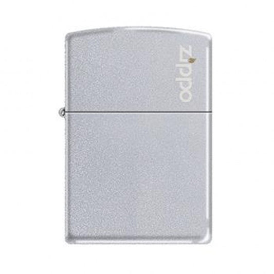 Zippo Reg Satin Chrome Bulus Zippo Logo Lighter -ZP205 AE184691, Lighters & Matches,    - Outdoor Kuwait