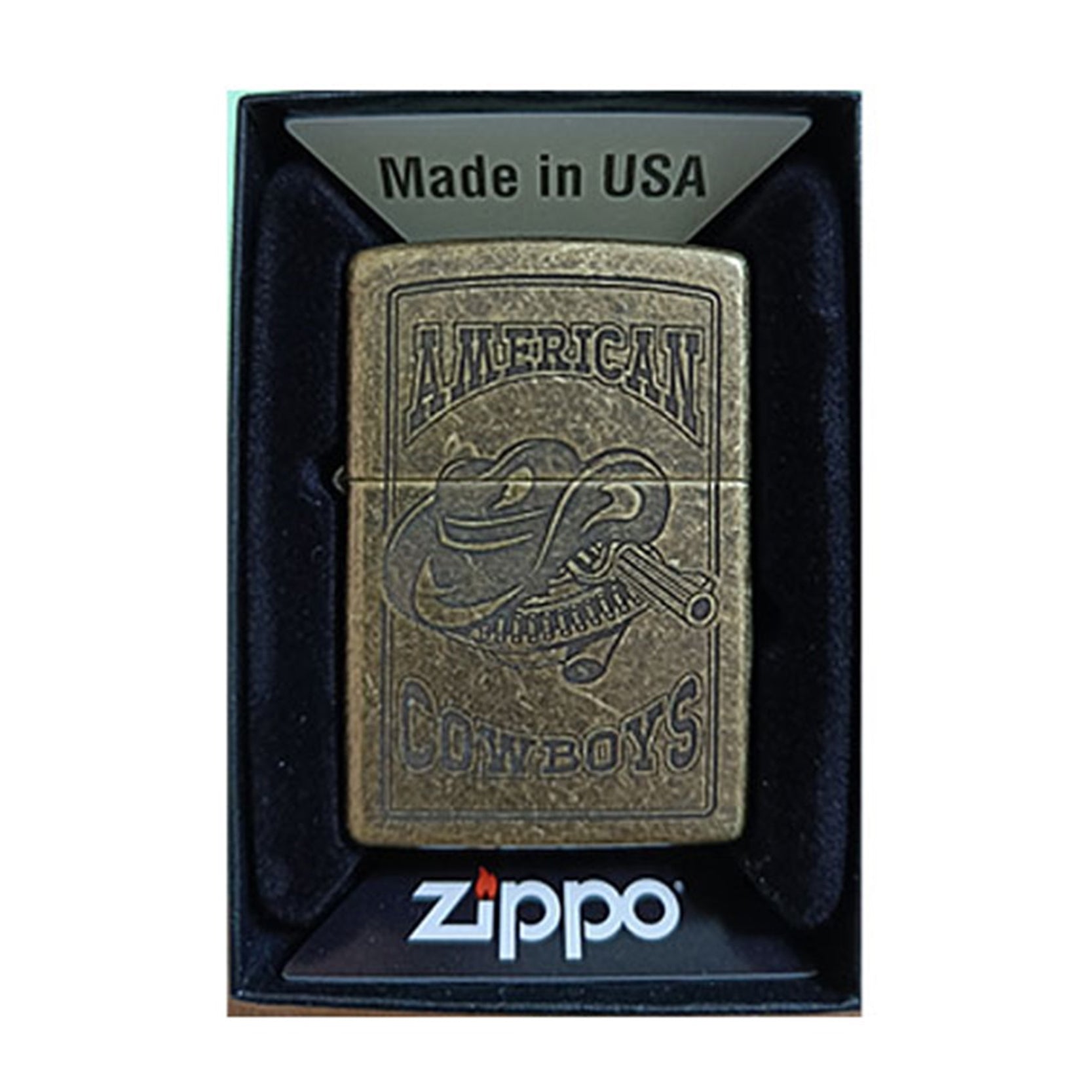 Zippo American Cowboys Lighter -ZP201FB MP402677, Lighter, - Outdoor Kuwait
