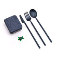 Outlery Travel Cutlery Set - Whale Blue, Reusable Cutlery,    - Outdoor Kuwait