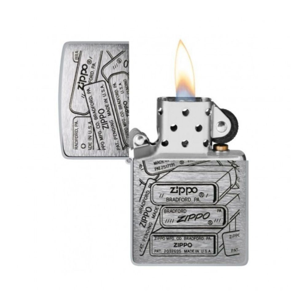 Zippo Bottom Stamps Design Lighter -ZP48713 200, Lighters & Matches,    - Outdoor Kuwait