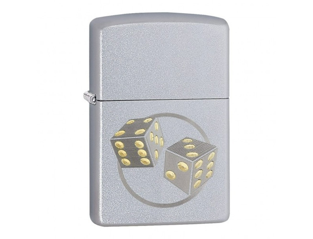 Zippo 205 AE400037 REG SATIN CHROME DICE, Lighter, - Outdoor Kuwait