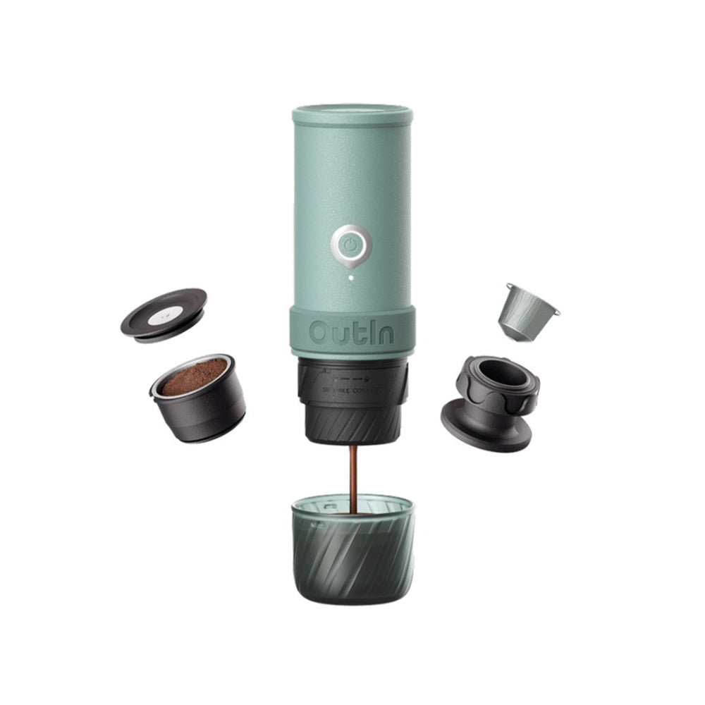 OutIn Mino Portable Electric Espresso Machine - Canyon Green, Espresso Machine, - Outdoor Kuwait