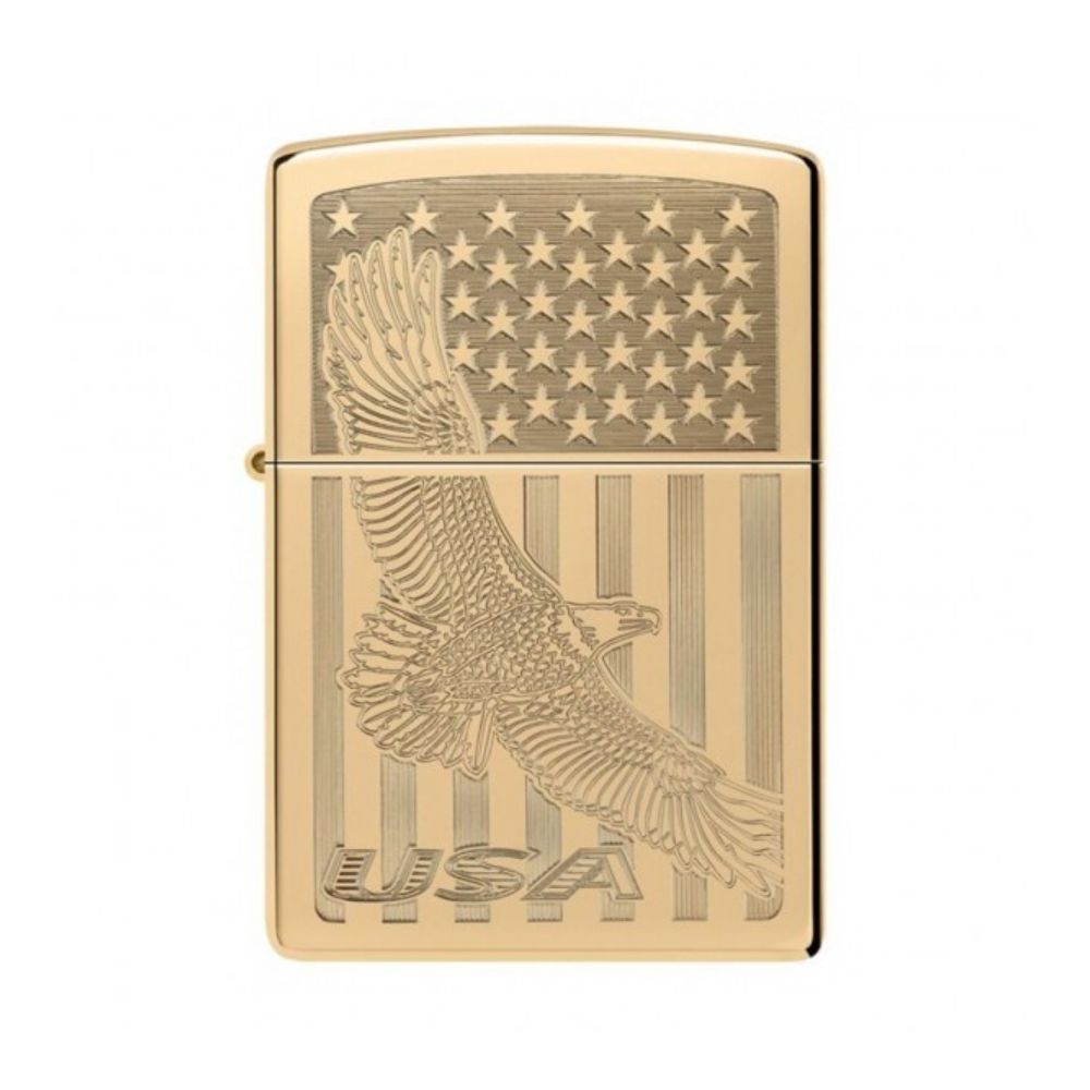 Zippo Solid Brass Lighter -ZP254B AE400046, Lighter, - Outdoor Kuwait
