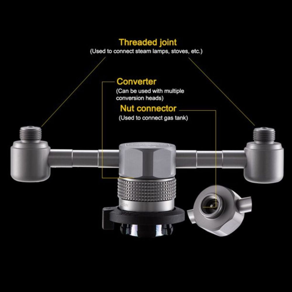 Campingmoon Z24 One to Two Conversion Head Adaptor, Gas Accessories, - Outdoor Kuwait
