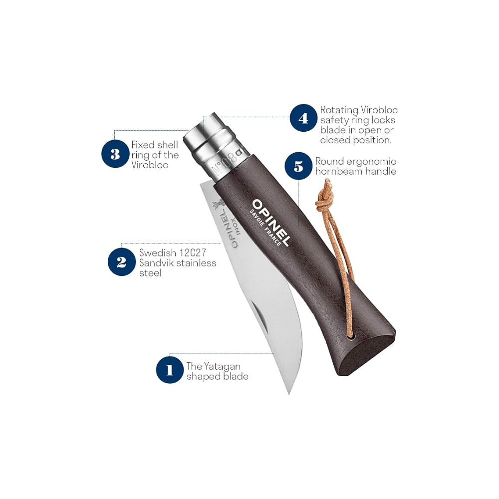 Opinel Trad. Colorama N08 Bushwhacker, Knives, - Outdoor Kuwait