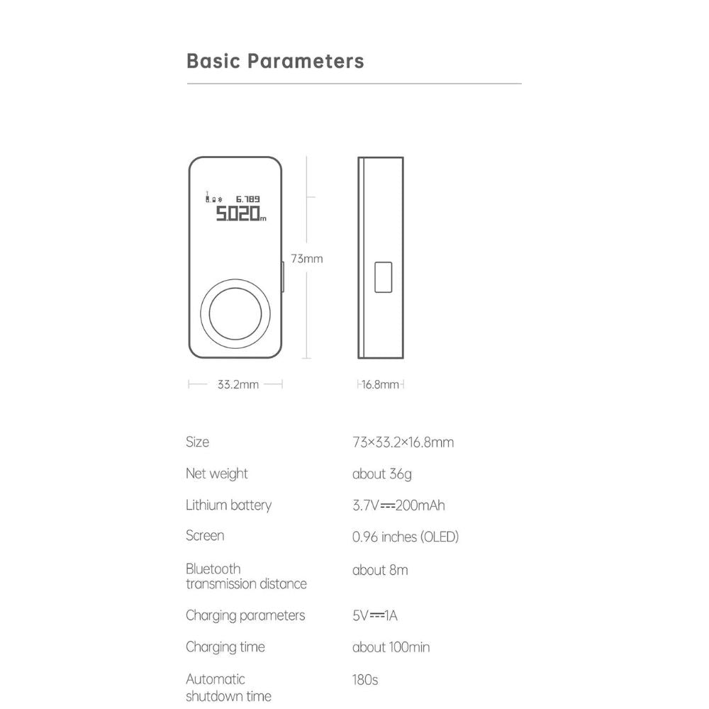 Hoto Smart Laser Measure, Measuring Tool, - Outdoor Kuwait