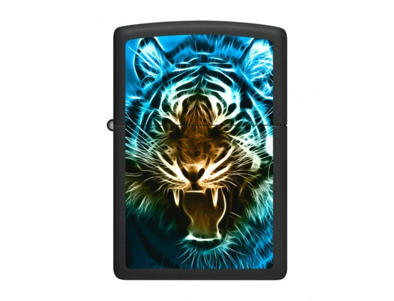 Zippo Lighter 218 Ci400583 Regular Black Matte Digital Tiger, Lighter, - Outdoor Kuwait