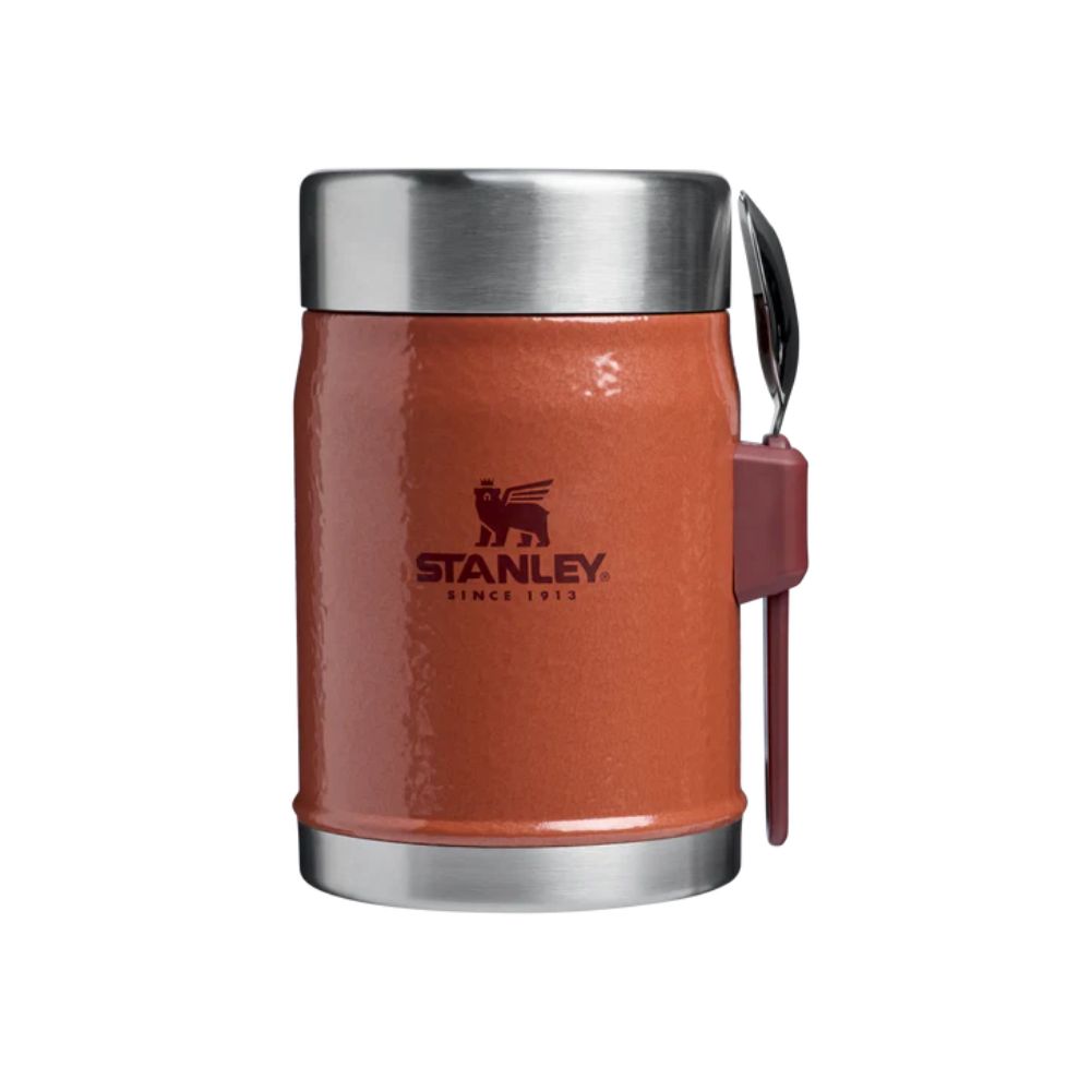 STANLEY CLASSIC LEGENDARY FOOD JAR + SPORK | 0.4L, Food Storage, Hammertone Clay - Outdoor Kuwait
