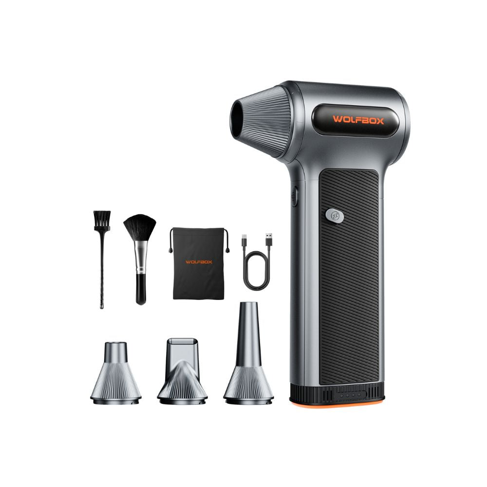 Wolfbox Compressed Air Duster - Super Power Electric Air Duster Removable Battery, Air Blower, - Outdoor Kuwait