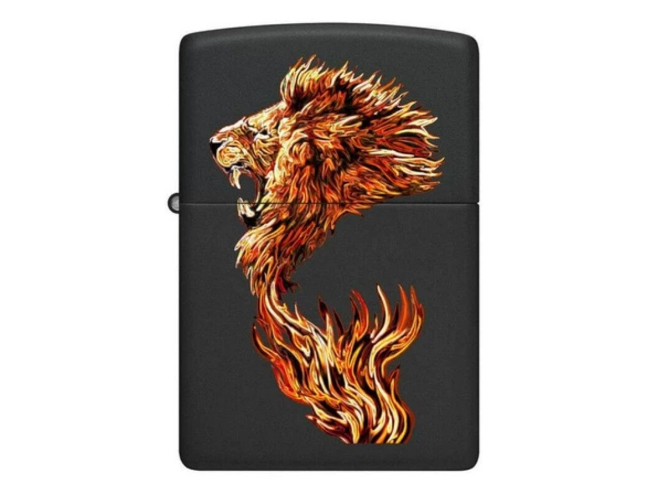 Zippo Lighter 218 Ci400225 Regular Black Matte Fire Lion, Lighter, - Outdoor Kuwait