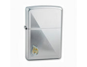 Zippo 205 AE181399 REG SATIN CHROME ZIPPO FLAME, Lighter, - Outdoor Kuwait