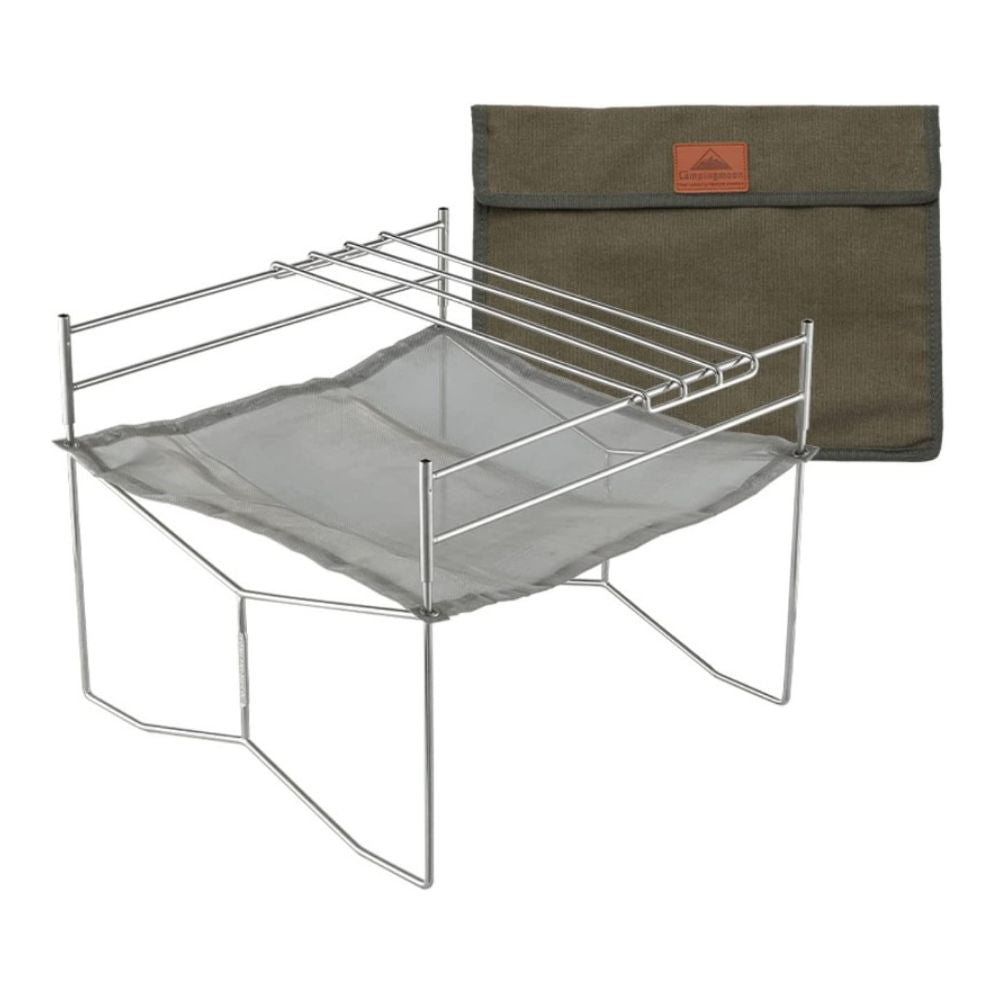 Campingmoon SOLO-303 Mesh Fire Pit with Cooking Grate, Firepit,    - Outdoor Kuwait