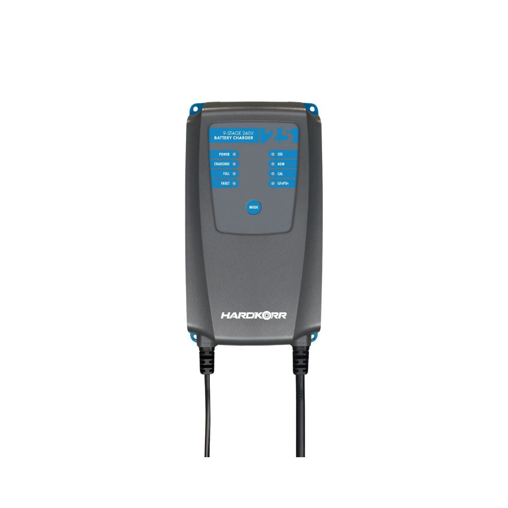 Hardkorr 25A 9-Stage AC 240V Battery Charger, Batteries, - Outdoor Kuwait