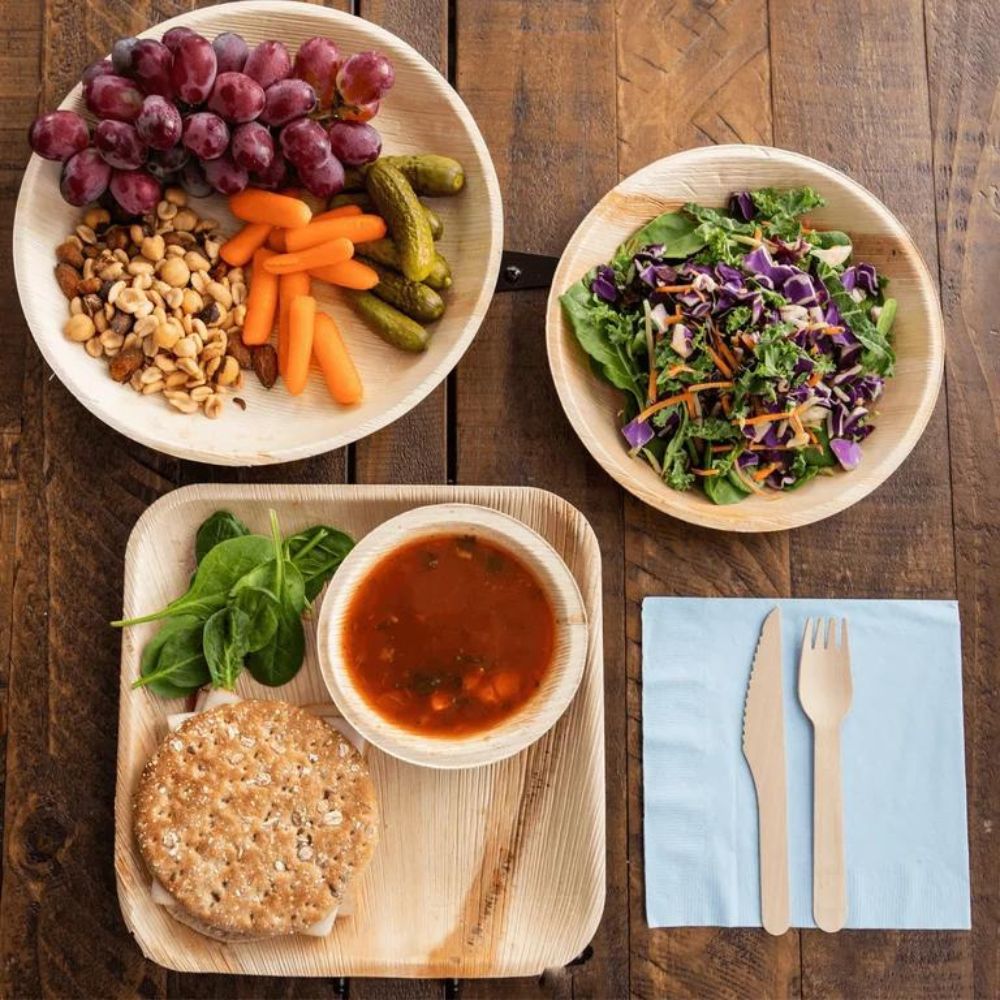 Outdoor Disposable plate (Palm leaf), Disposable Plates, - Outdoor Kuwait