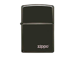 Zippo Lighter 24756Zl Ebony With Zippo Logo Lasered