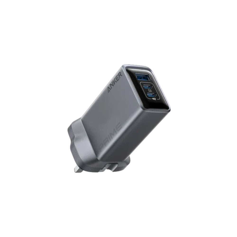 Anker Prime Charger (100W, 3 Ports, GaN) - Silver, Wall Charger, - Outdoor Kuwait