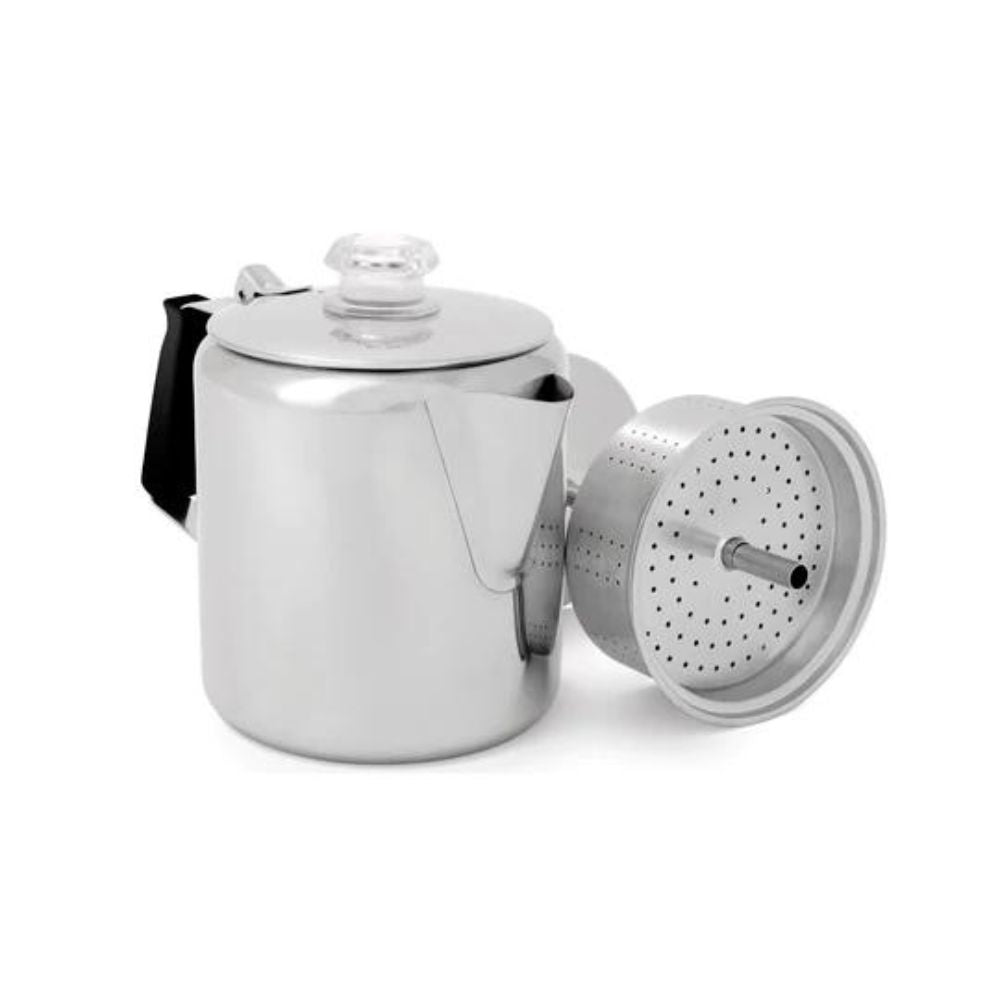 GSI 3-Cup Percolator + 2 Wood Mugs — Bundle 16.500 KWD at Checkout, Outdoor Bundles, - Outdoor Kuwait