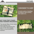 Campingmoon Tent Stakes Case Storage Bag - L, Camping Accessories,    - Outdoor Kuwait