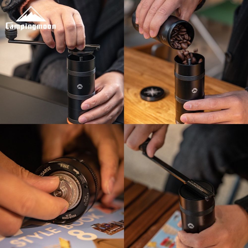 Campingmoon Manual Coffee Grinder (M) - Black, Coffee Machine,    - Outdoor Kuwait